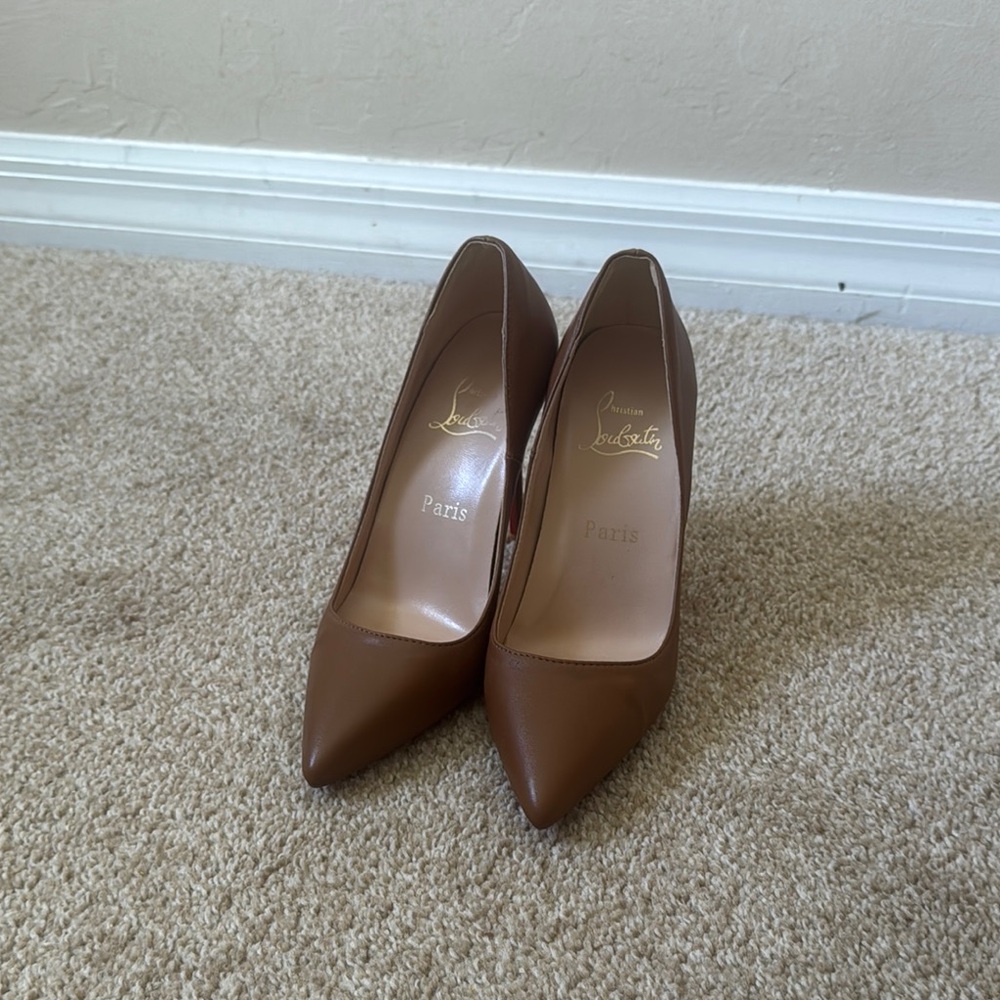 Christian Louboutin Tan Leather Heels